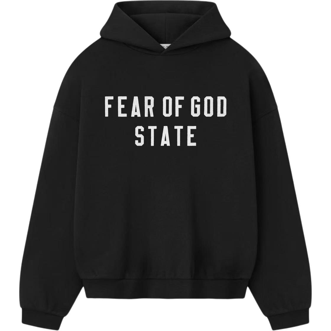 Fear of God Essentials 90S Fit Hoodie Jet Black