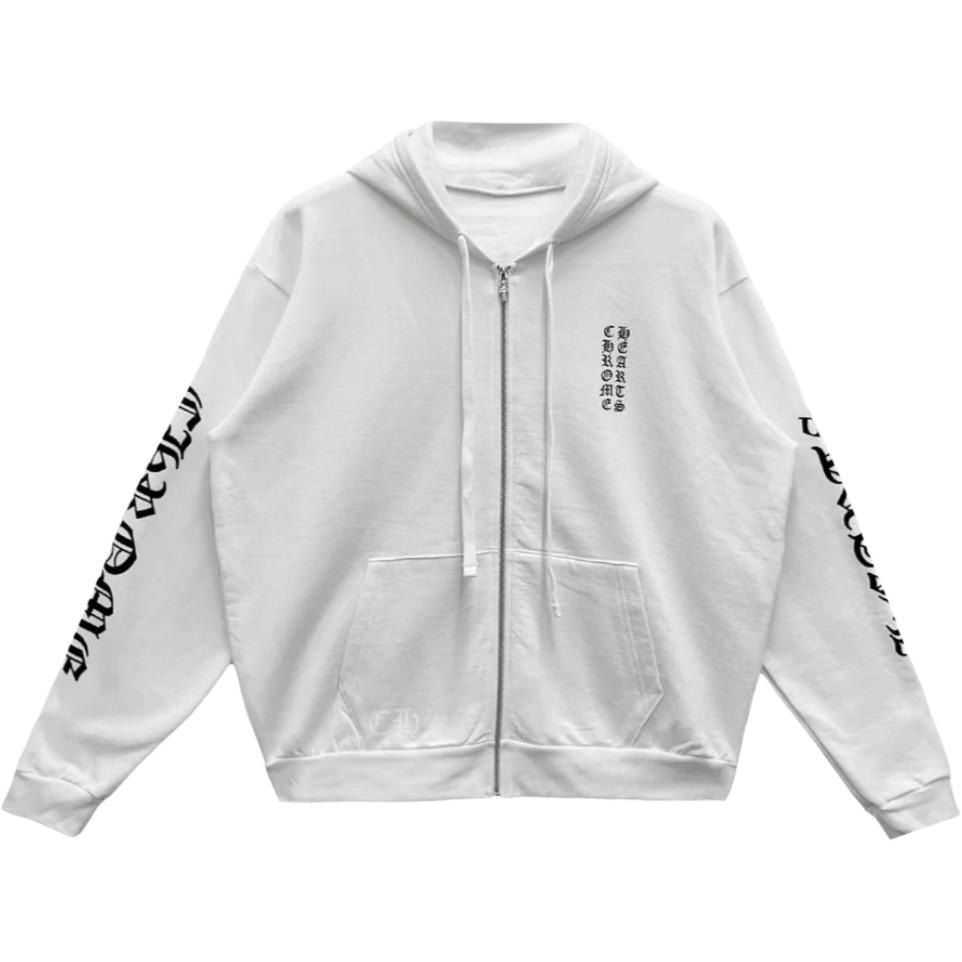 Chrome Hearts 克罗心 梵文字母印花拉链长袖 卫衣 男女同款