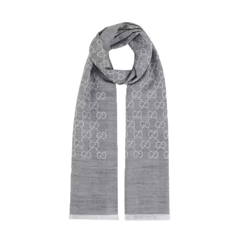 GUCCI/古驰 Gucci Scarf Light Grey