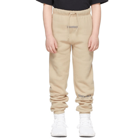 Fear of God Essentials Kids Beige/Linen Fleece Lounge Pants