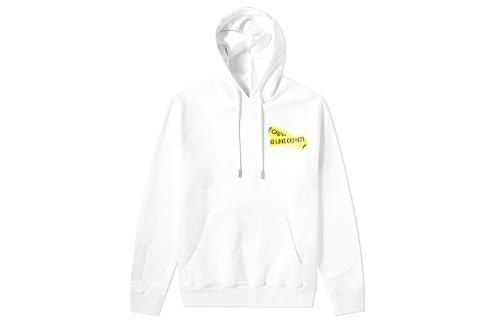 OFF-WHITE Arrow Tape Hoodie White
