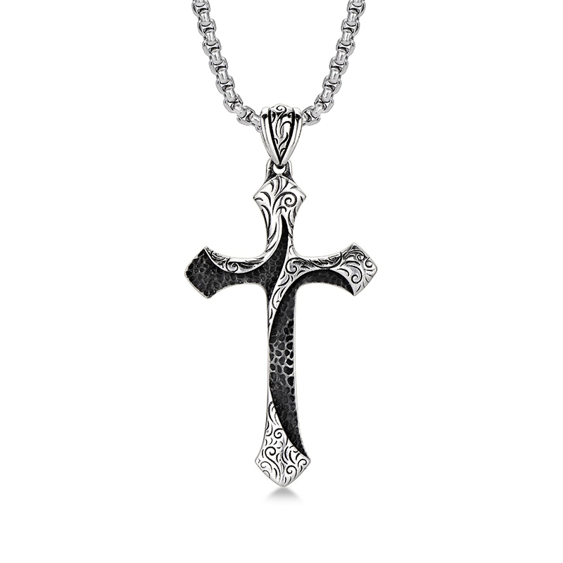IDEAGEMER Cross Pendant Necklace