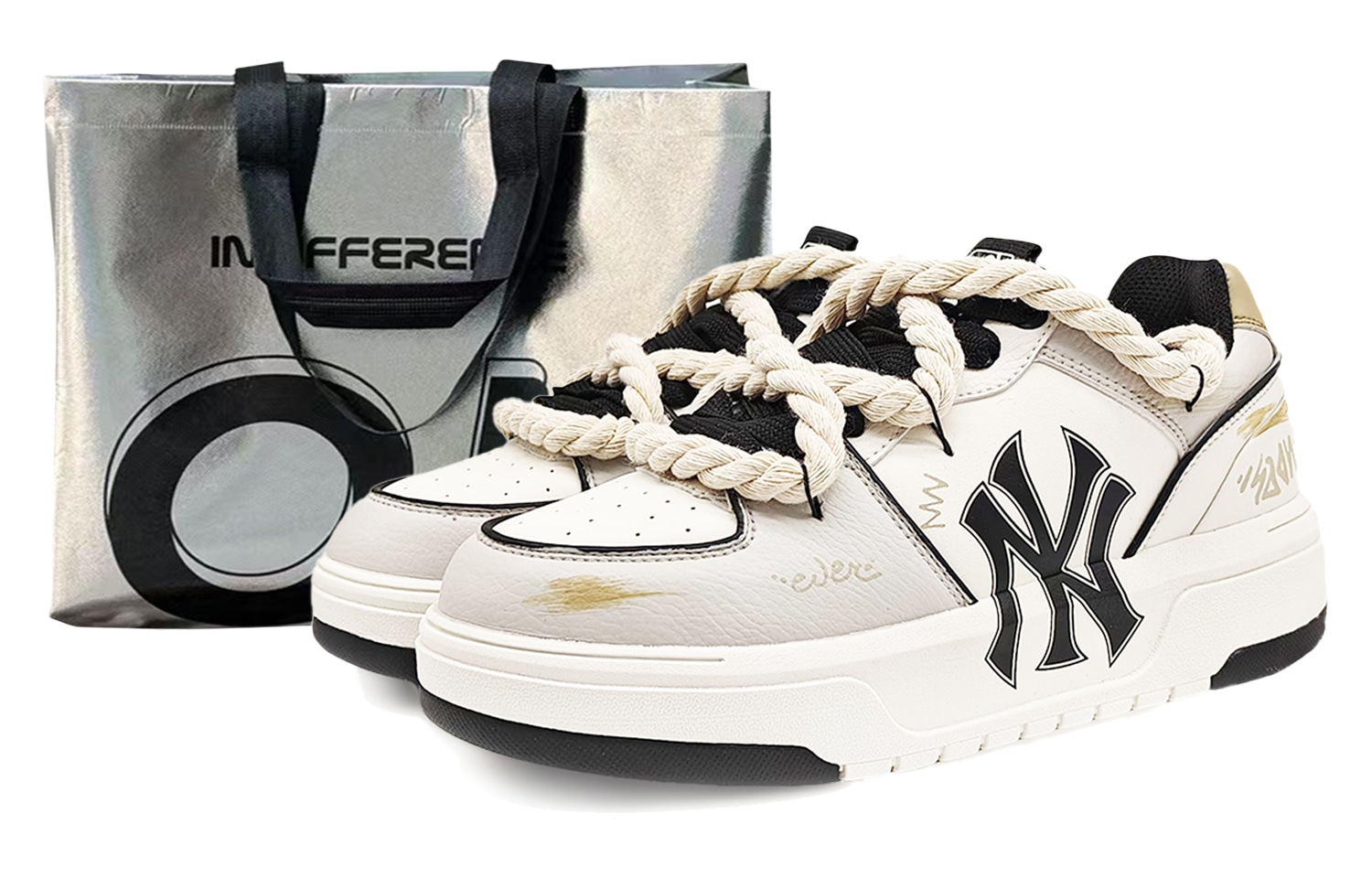 MLB Chunky Liner White Grey