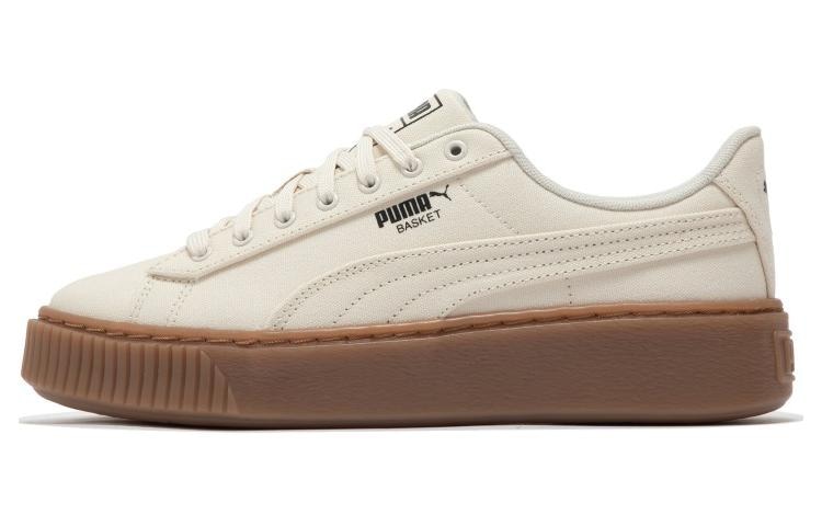 PUMA/彪马 PUMA Basket Platform Canvas Beige
