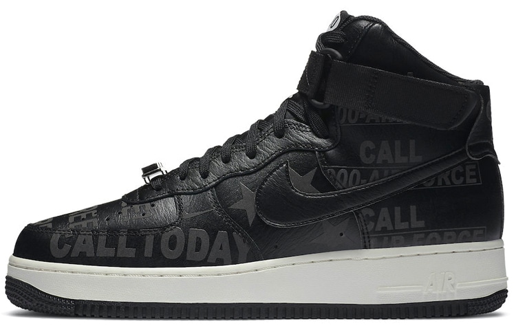 Nike Air Force 1 '07 Premium "Toll Free" 3M High Black Grey