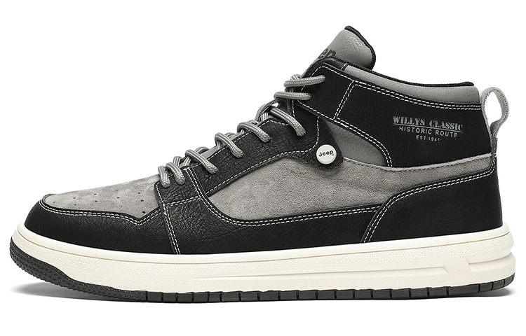 Jeep High-Top Sneakers Black Grey
