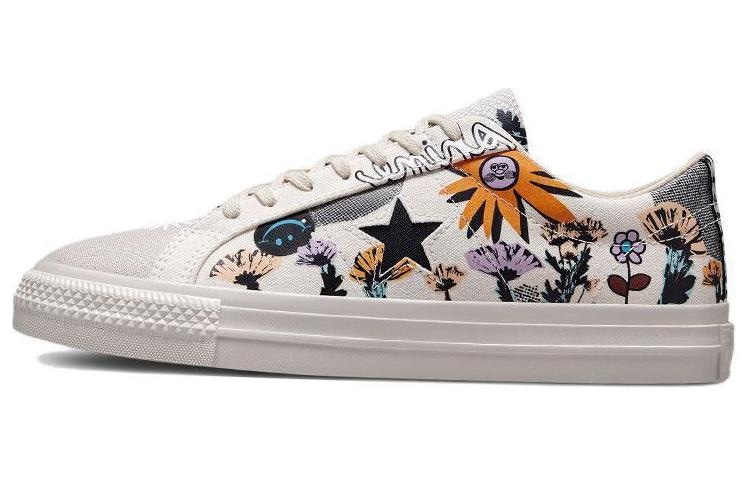 Converse One Star Floral Grey Orange