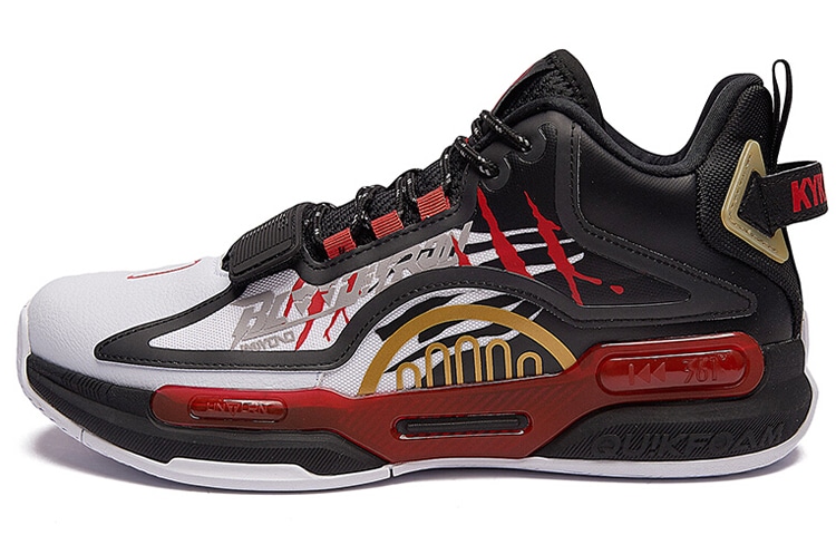 361° Signature Mid Basketball Shoes Black Red