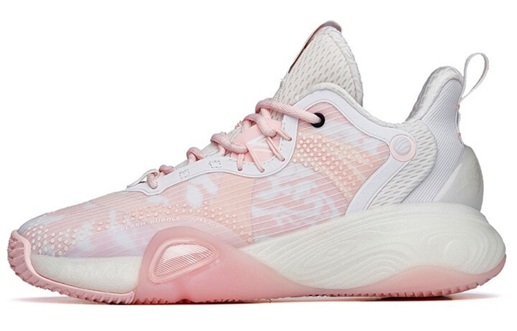 安踏 Anta Bubble弹 Basketball Shoes Women's Pink White