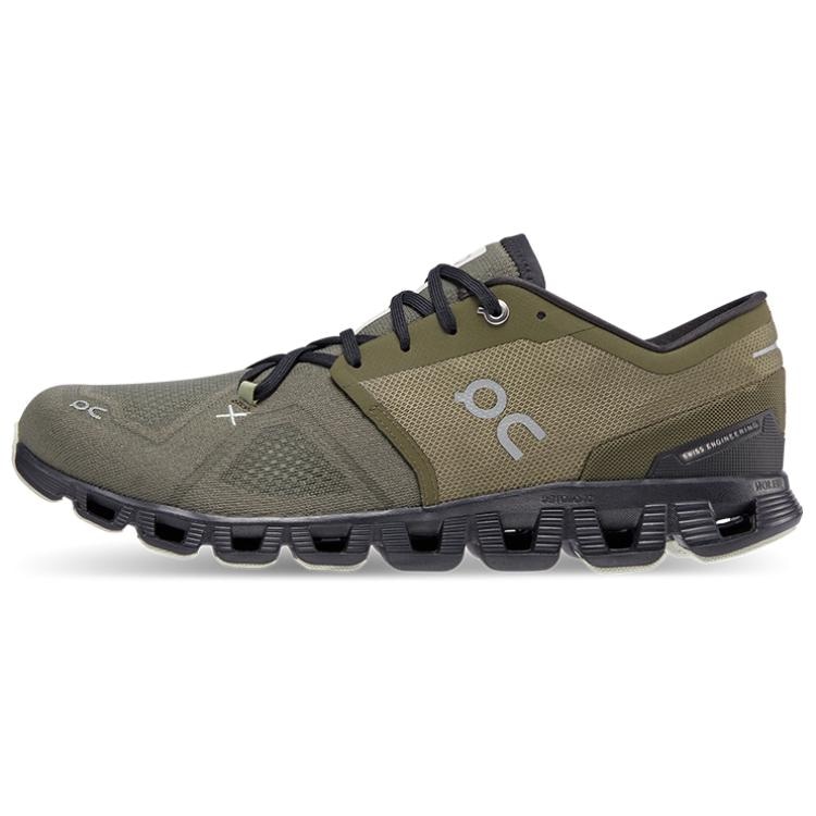 On昂跑 On Cloud X 3 Olive Grey