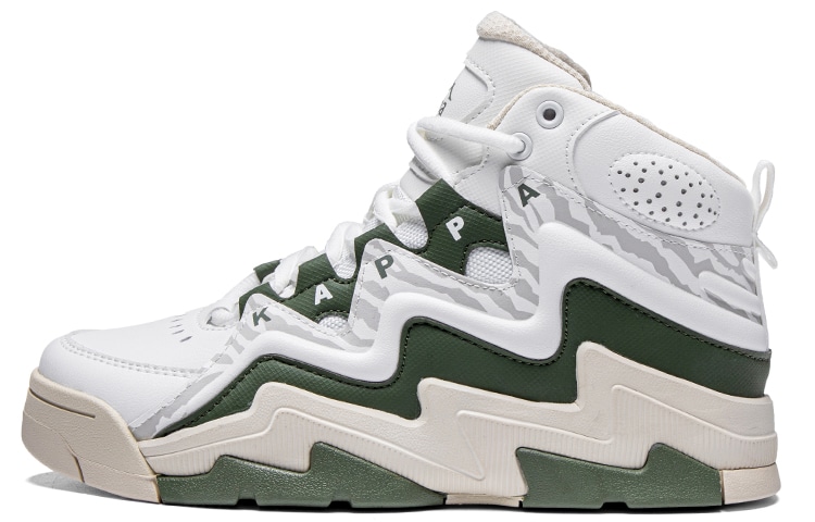 Kappa/卡帕 Kappa Retro High-Top White Green