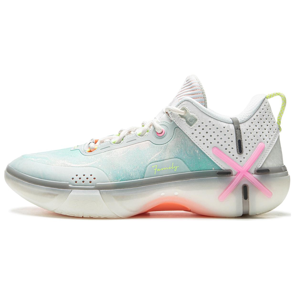 李宁 LiNing Wade Phantom 6 White Green Pink