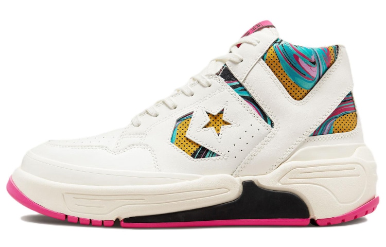 Converse Weapon CX High White Pink