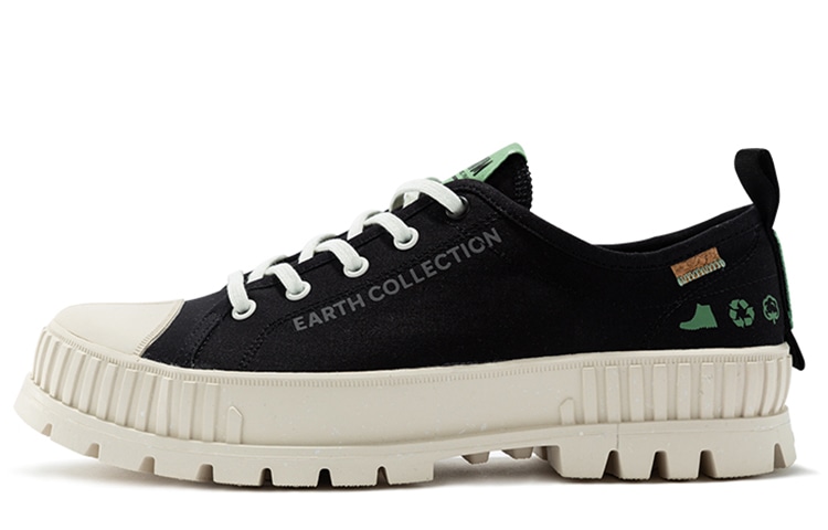 Palladium Canvas Low Black