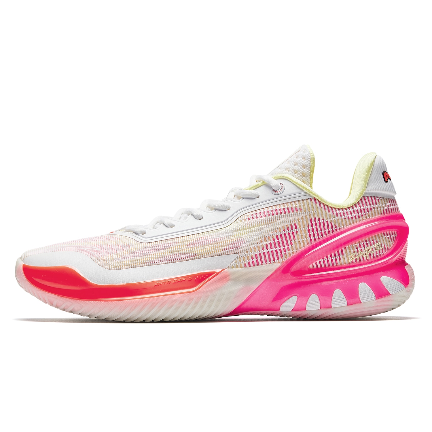 安踏 Anta A-SHOCK PRO LTR White Pink Orange