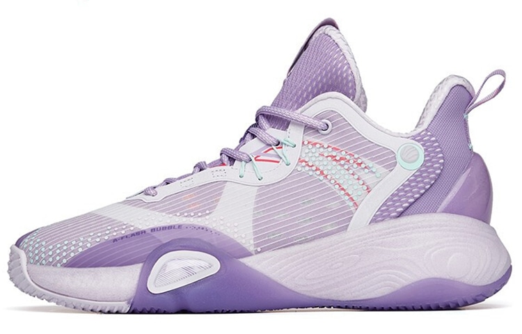 安踏 Anta Bubble弹 Low Basketball Shoes Purple