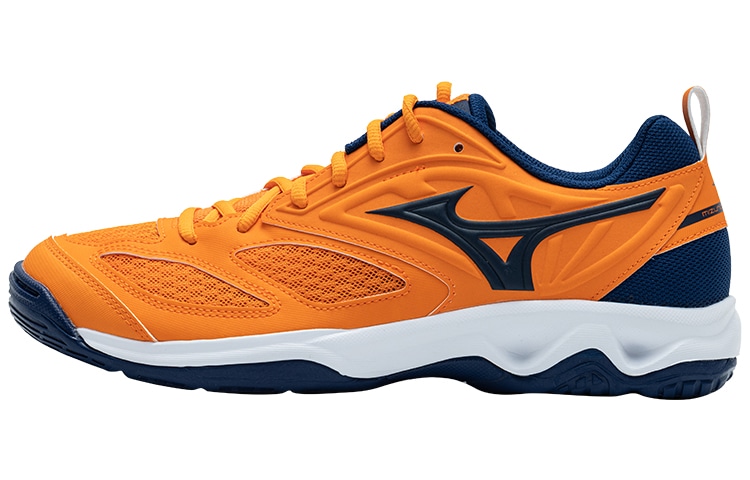 Mizuno Volleyball Shoes Orange Navy