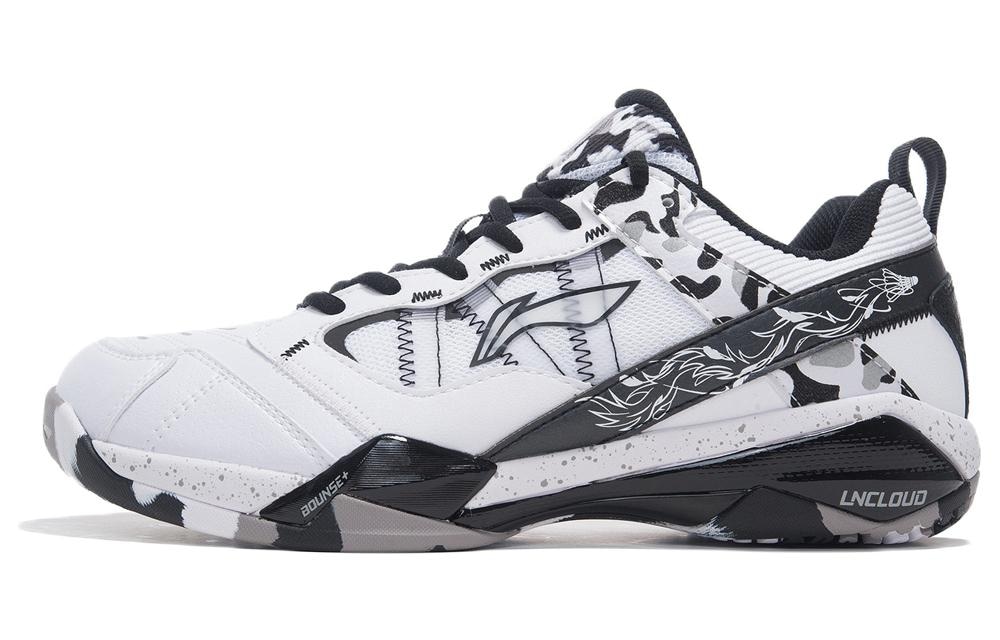 李宁 LiNing Professional Low-Cut Badminton Shoes White Black