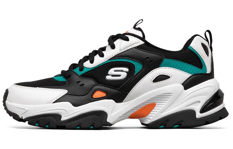 Skechers/斯凯奇 Skechers Stamina V2 Black White Green Orange