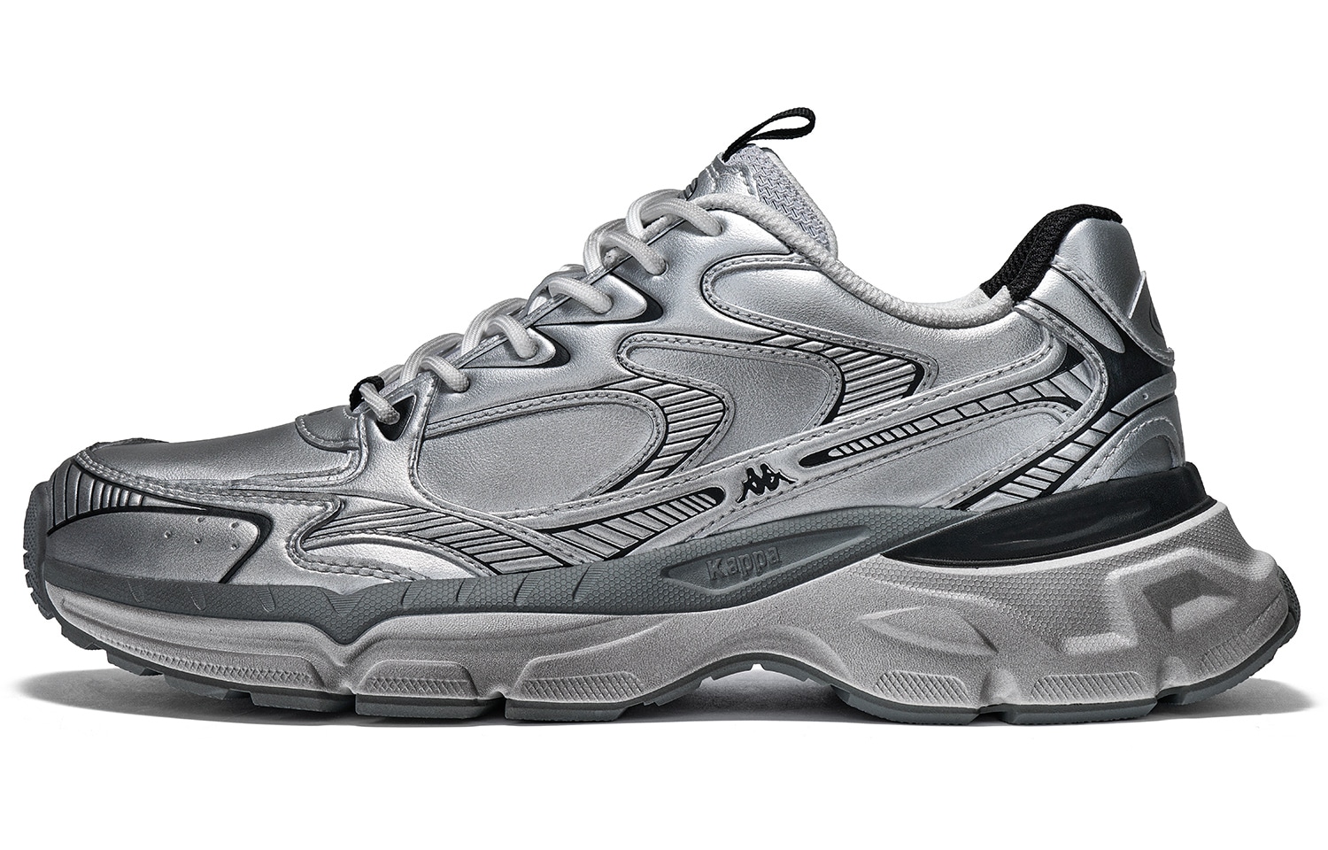 Kappa/卡帕 Kappa Y2K Retro Sneakers Silver