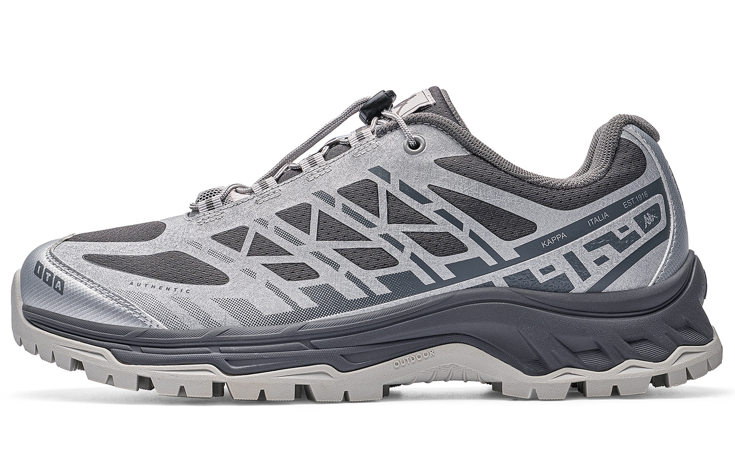 Kappa/卡帕 Kappa Retro Classic Low-Top Running Shoes Cold Grey