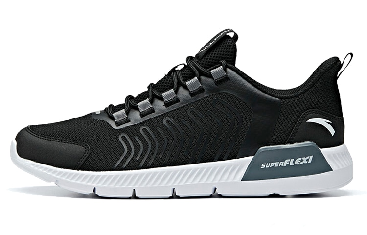 安踏 Anta Lightweight Low-Top Running Shoes Black White