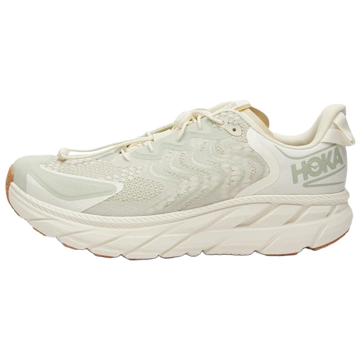 Satisfy x HOKA ONE ONE Clifton LS Beige