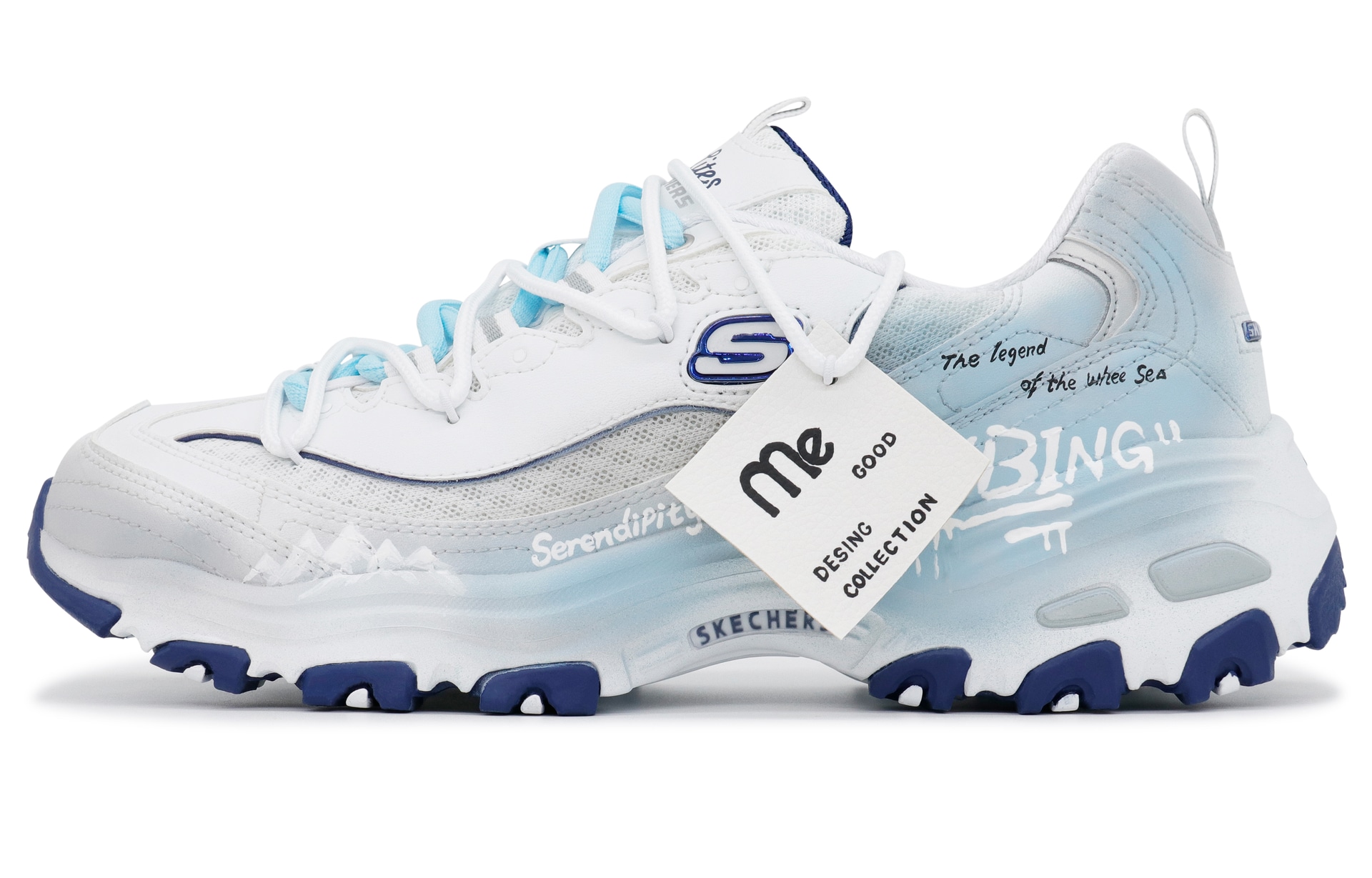 Skechers/斯凯奇 Skechers D'LITES 1.0 White Blue
