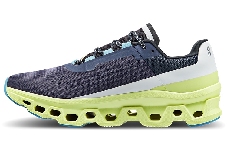 On昂跑 On Cloudmonster Black Grass Yellow