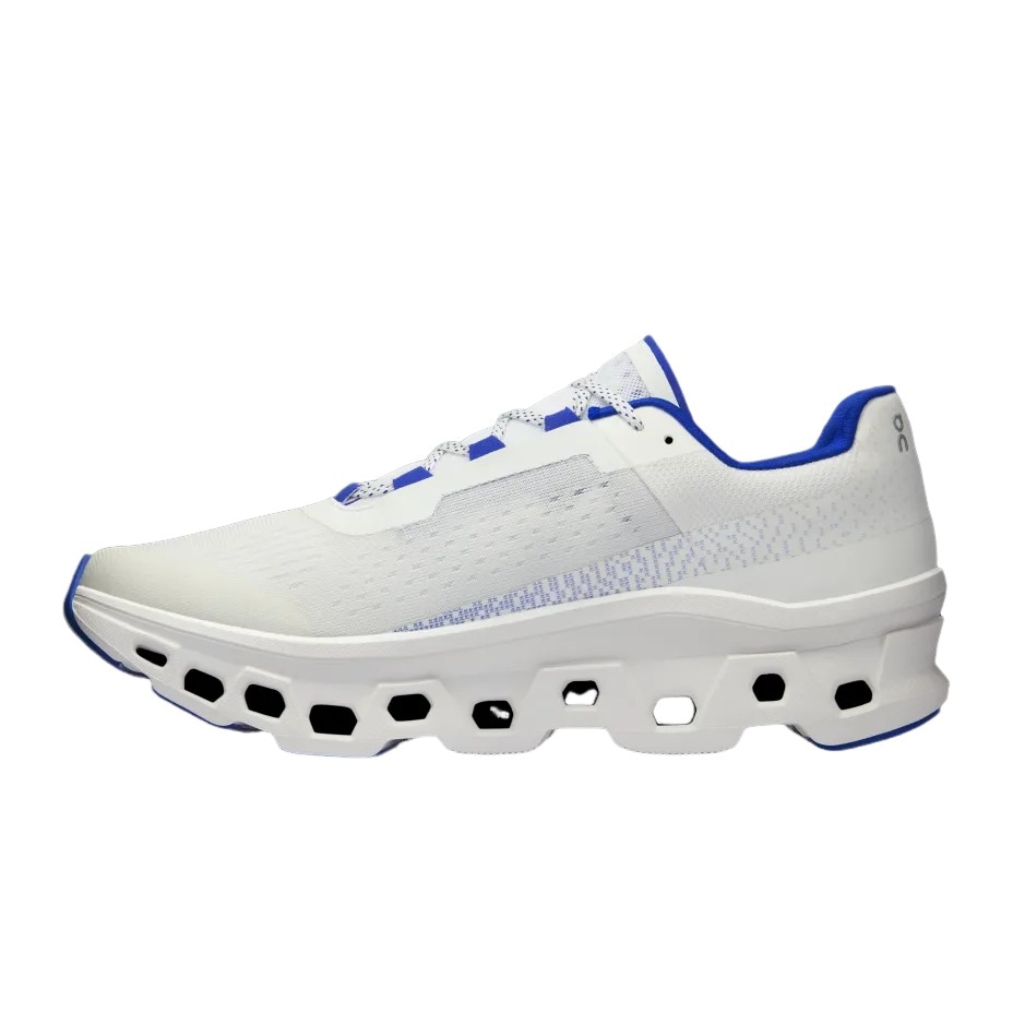 On昂跑 On Cloudmonster White Blue