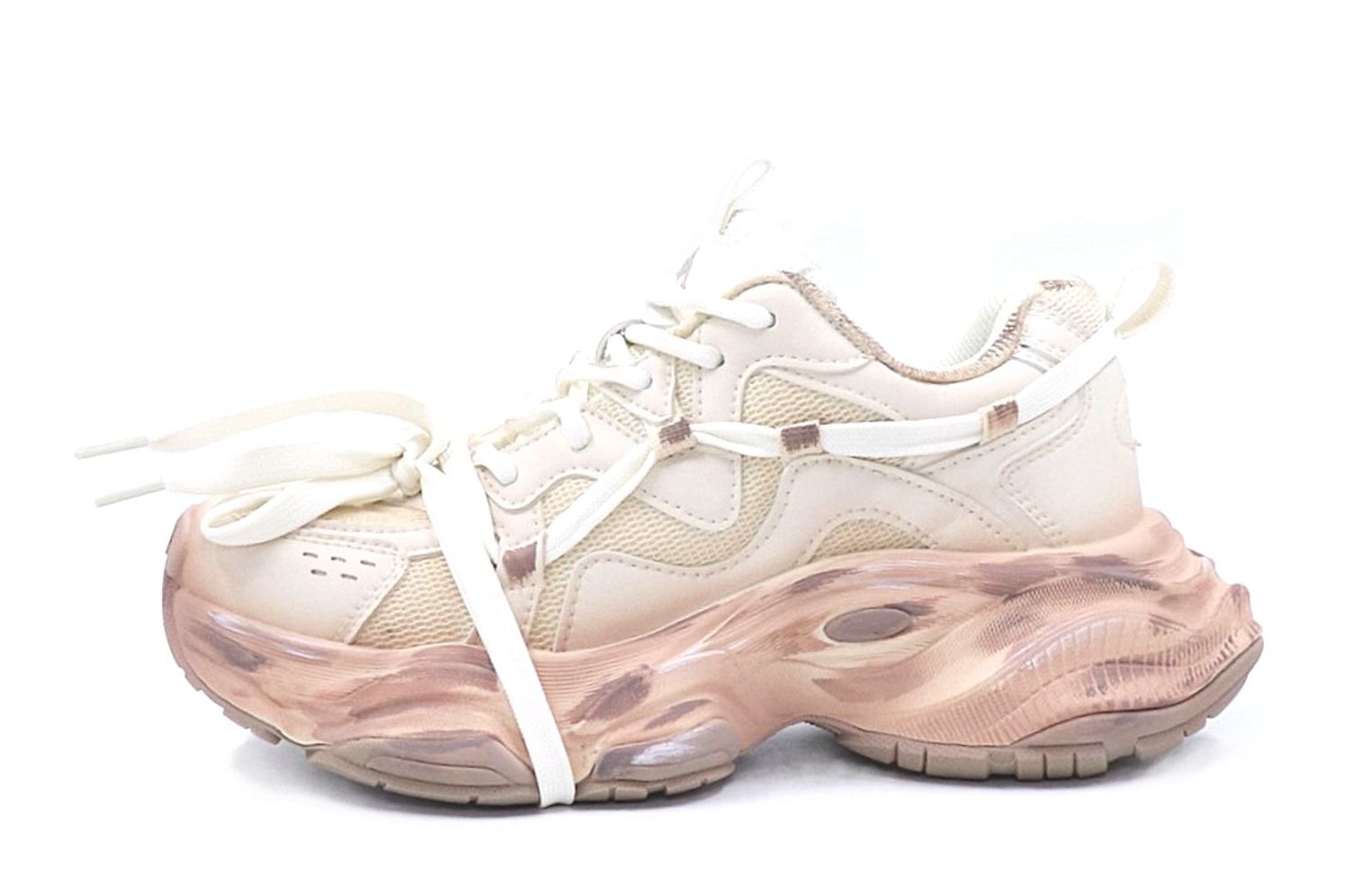 Kappa/卡帕 Kappa Leaf Warm Winter Low Dad Shoes Off-White