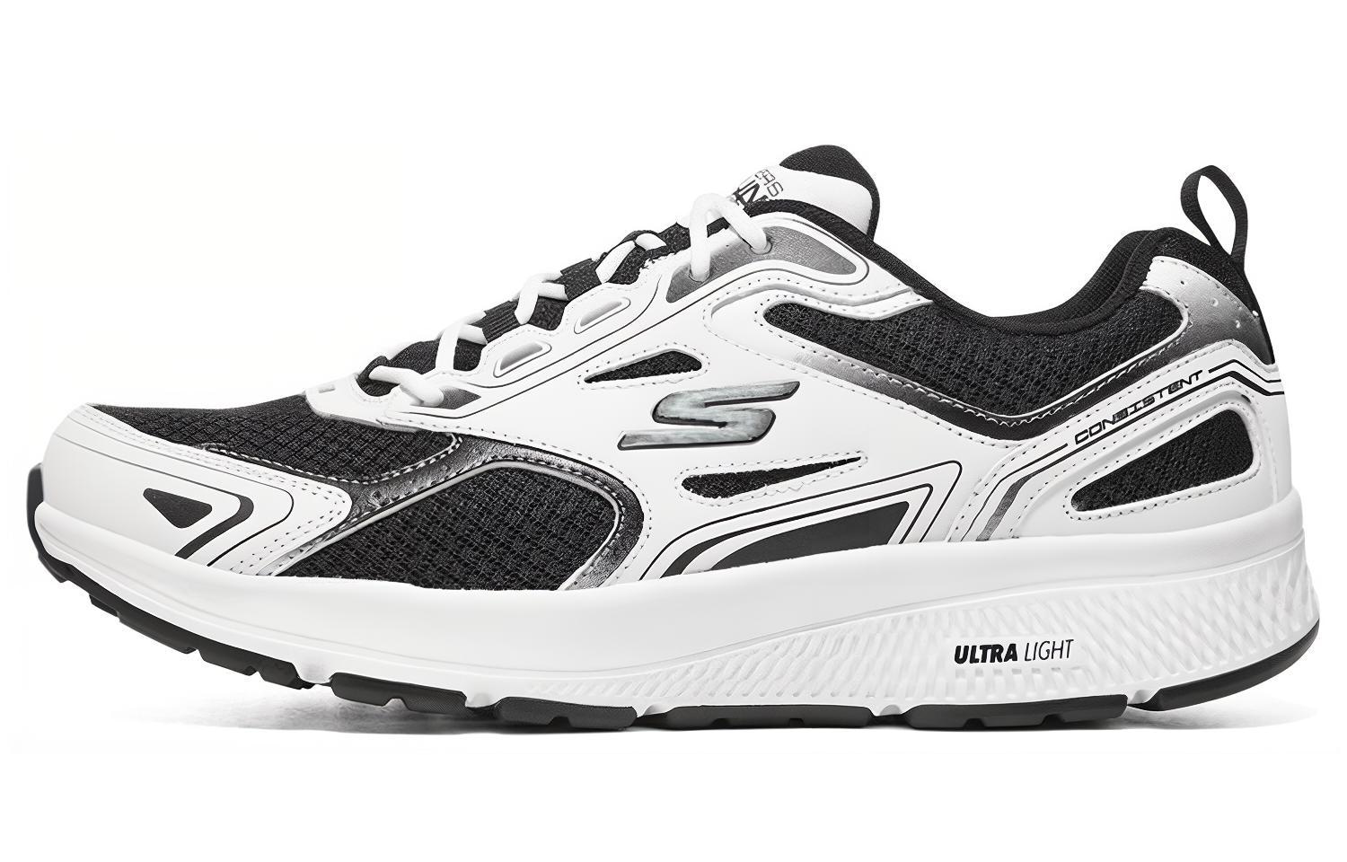 Skechers/斯凯奇 Skechers GO RUN Consistent Black Silver White