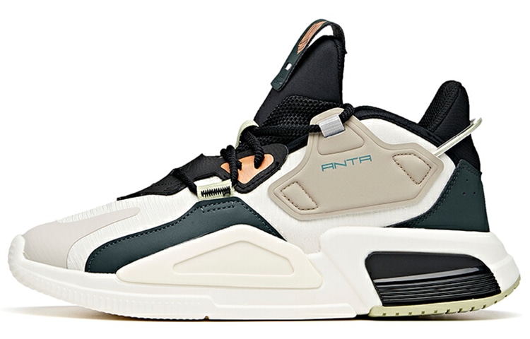 安踏 Anta Lifestyle Low Top Sneakers White Black Green