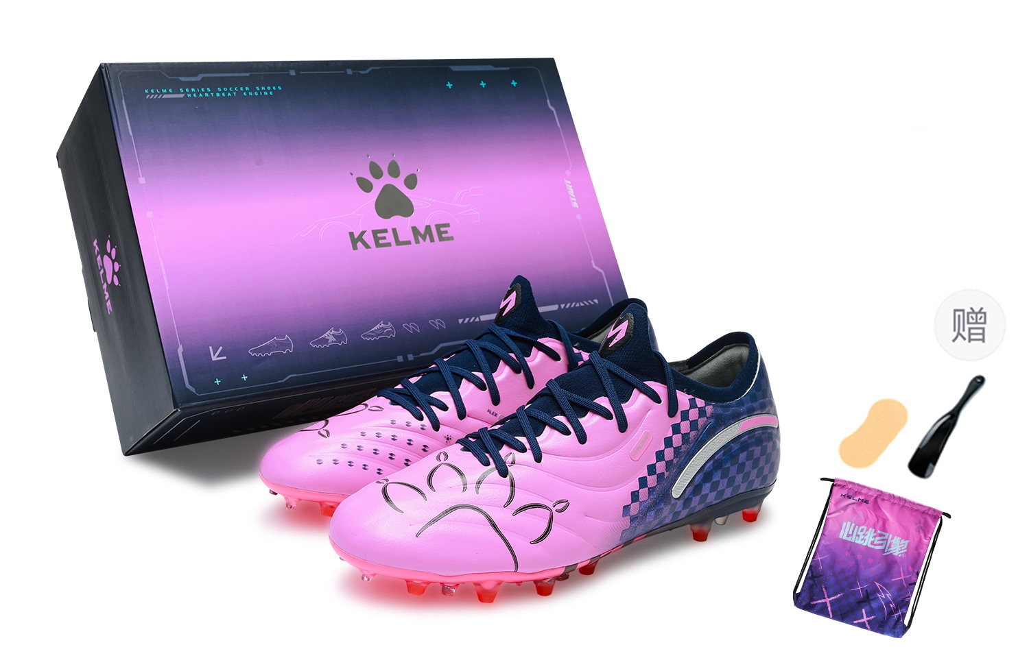 卡尔美/KELME KELME Master 2.0 Deep Blue Fluorescent Pink