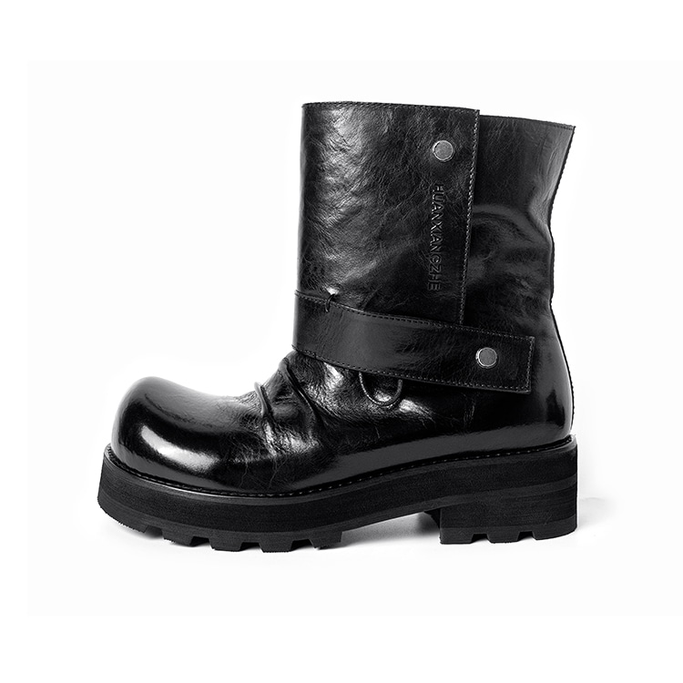 幻象者 Huanzhe Black Platform Boots