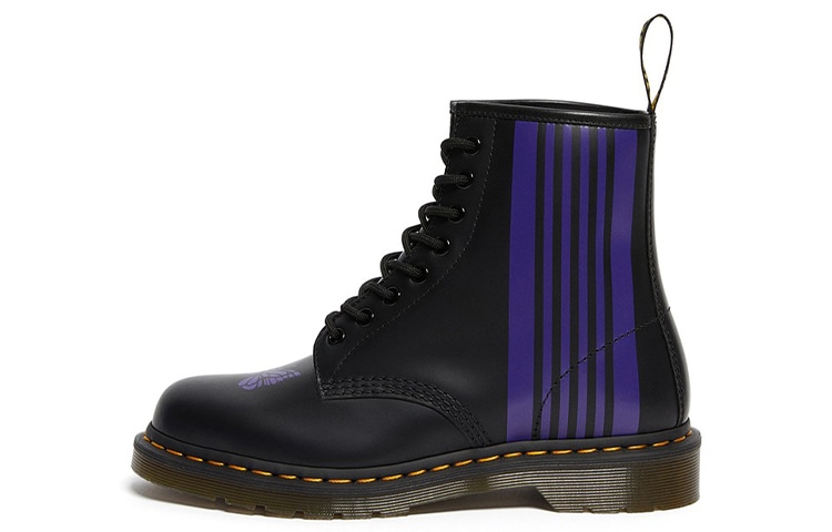 DR.MARTENS Needles x Dr. Martens 1460 Black Purple