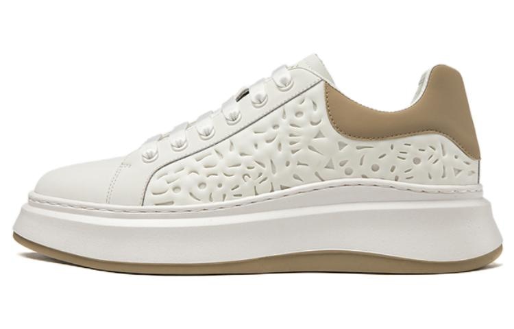 奥康/AOKANG AOKANG Fashion Low-Top White Apricot