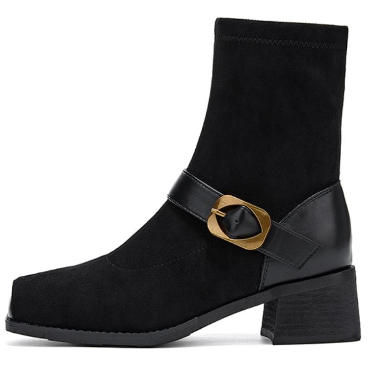 达芙妮 DAPHNE DAPHNE Short Boots Black