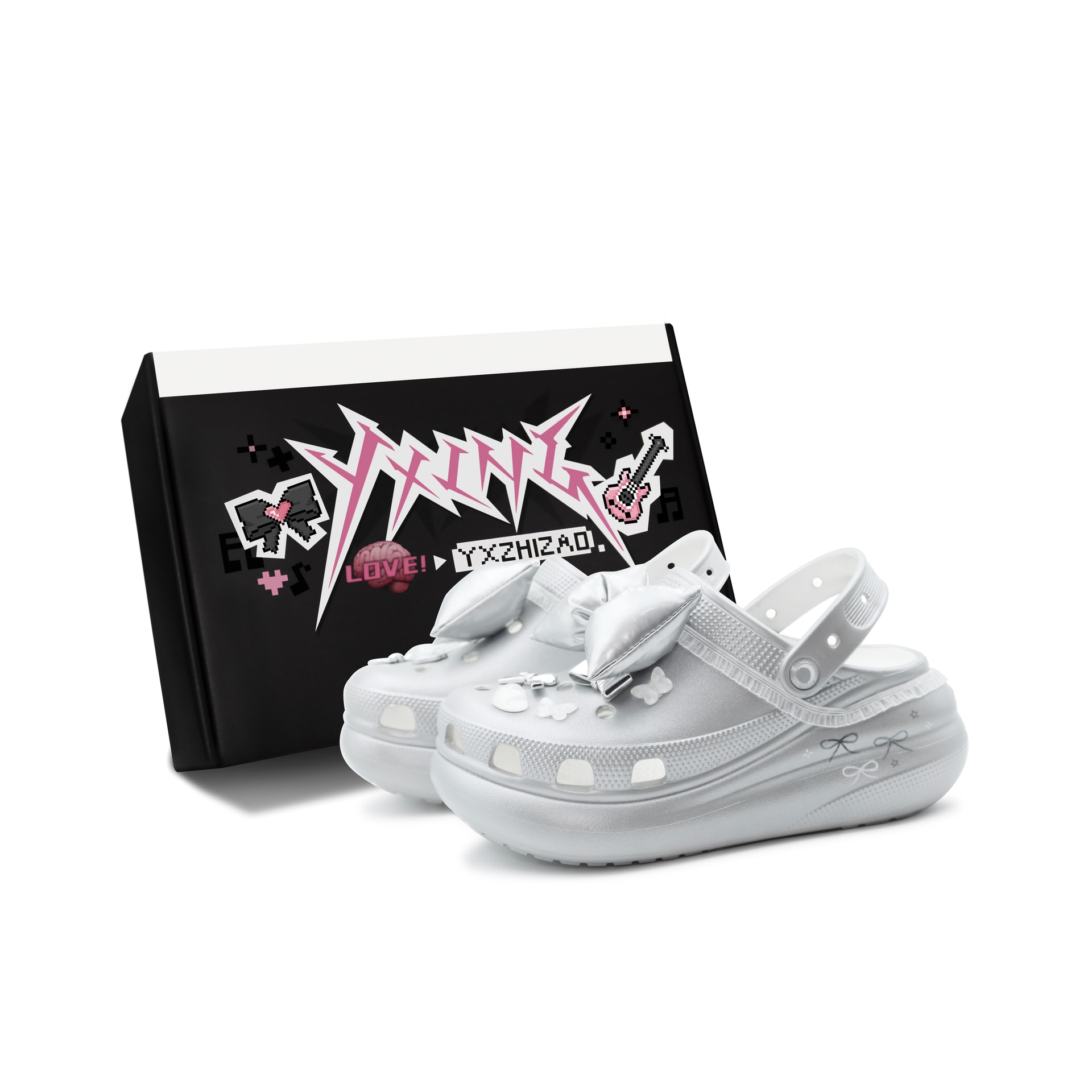 Crocs Classic Clog Silver White