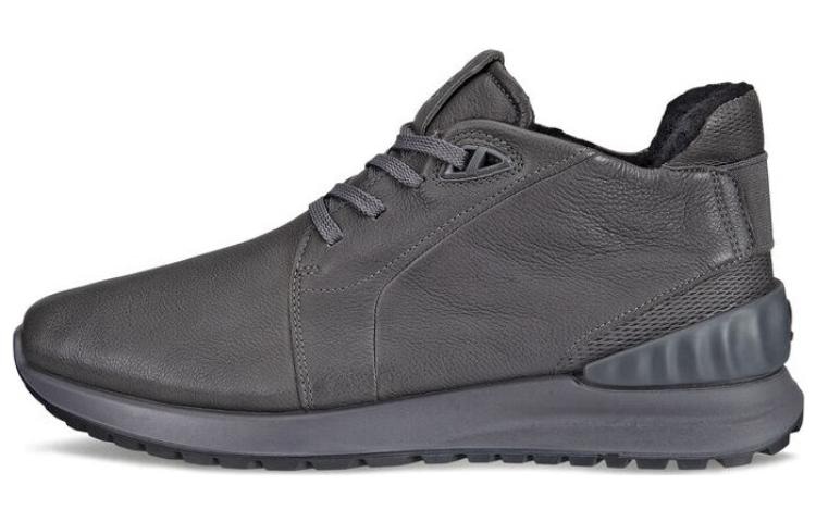 ecco/爱步 ecco Round Toe Lace-Up Low Casual Shoes Black