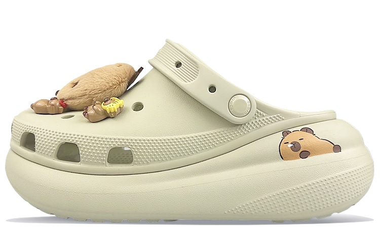 Crocs Classic Clog White Brown