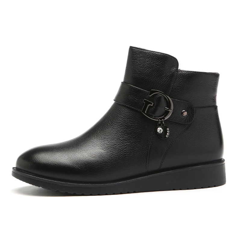 奥康/AOKANG AOKANG Black Ankle Boots