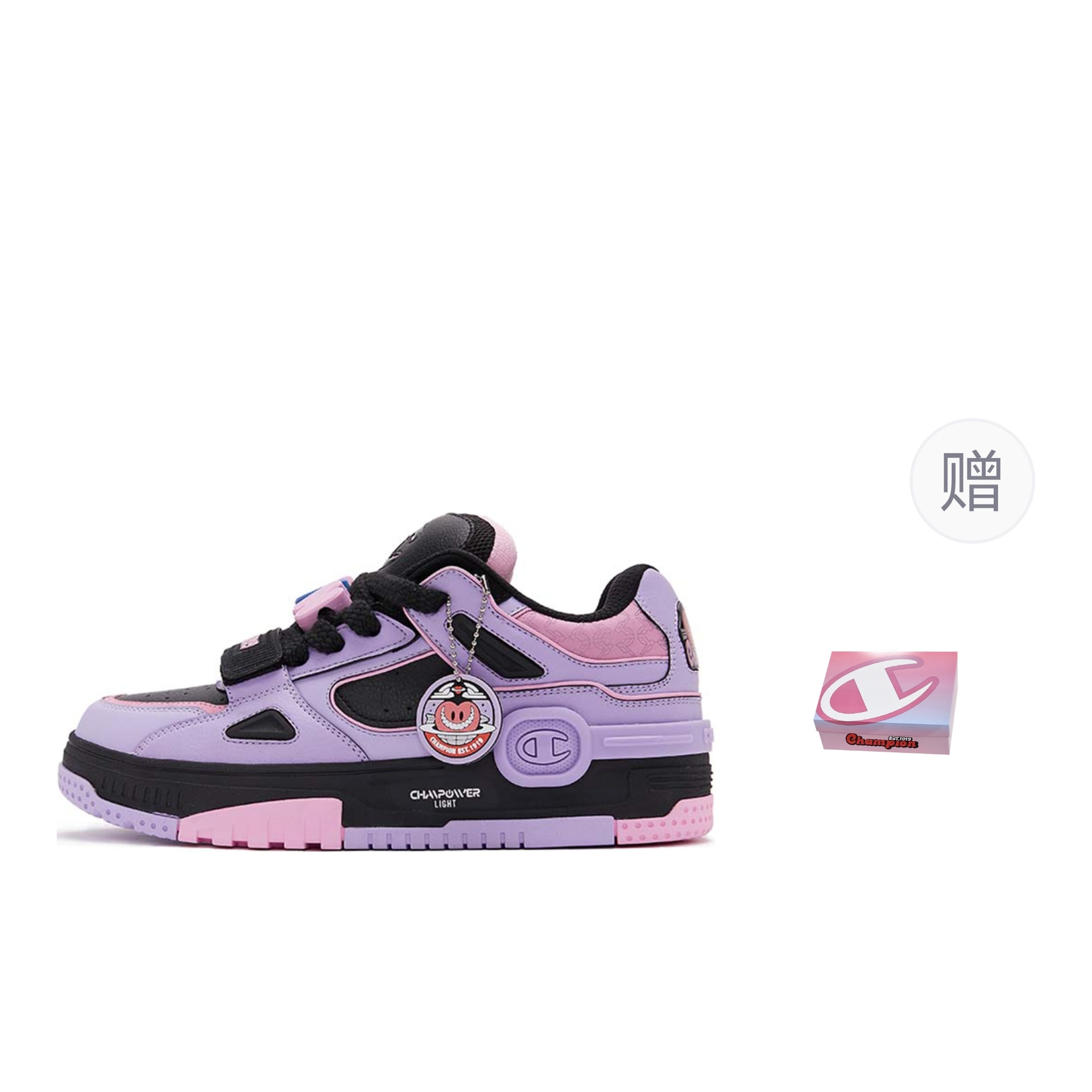 BIGHEART x Champion Essentials Black Purple