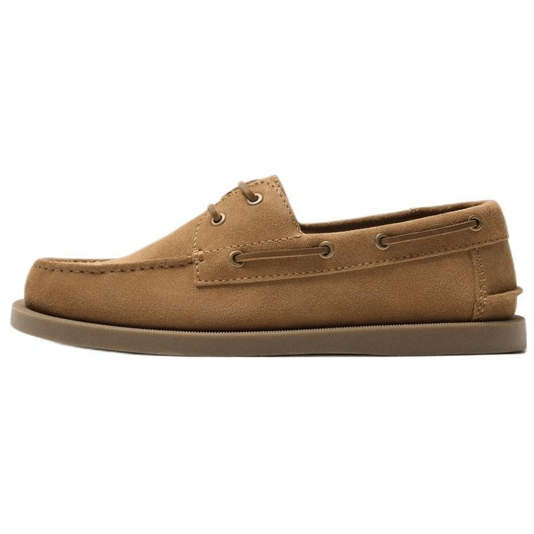 ZARA Classic Retro Boat Shoes Brown