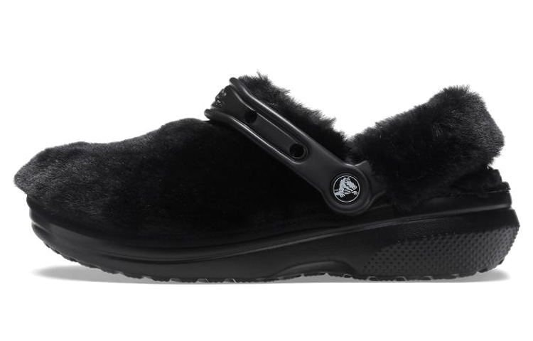 Crocs Classic Fuzz-Lined Clog Black