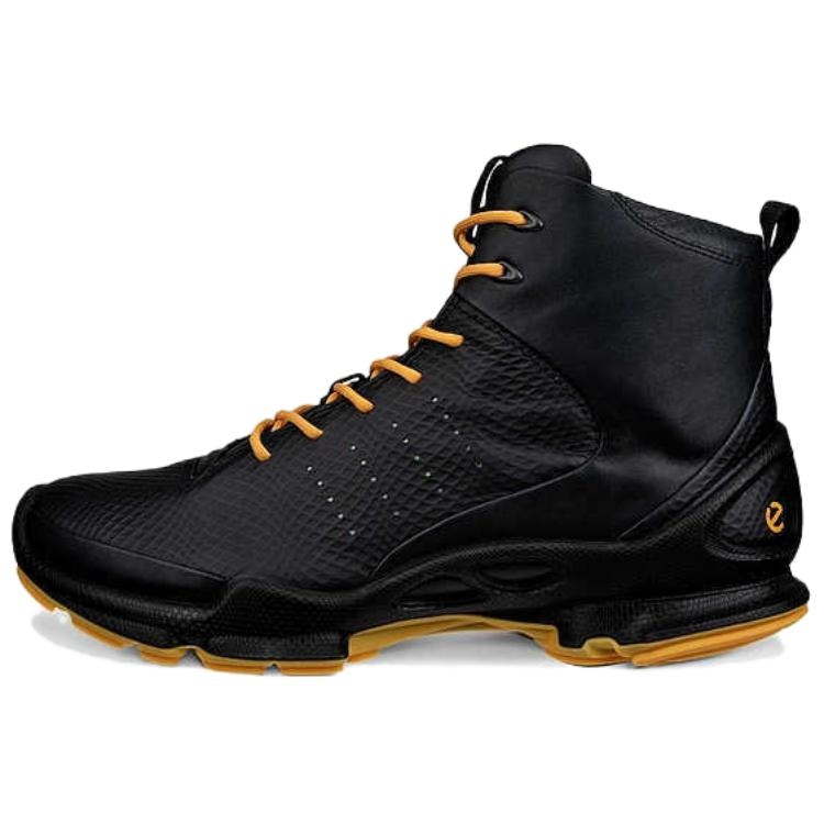 ecco/爱步 Ecco High Top Running Shoes Black Yellow