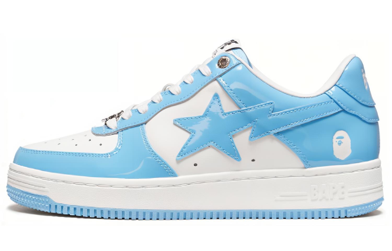 A BATHING APE STA White Blue