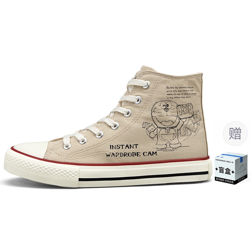 Doraemon/哆啦A梦 Doraemon High Top Canvas Sneakers