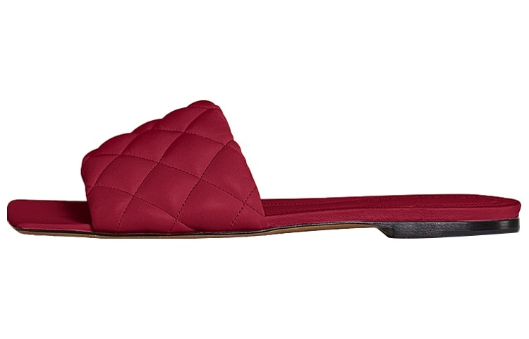 Bottega Veneta/葆蝶家 Bottega Veneta Slip-On Flat Sandals Red