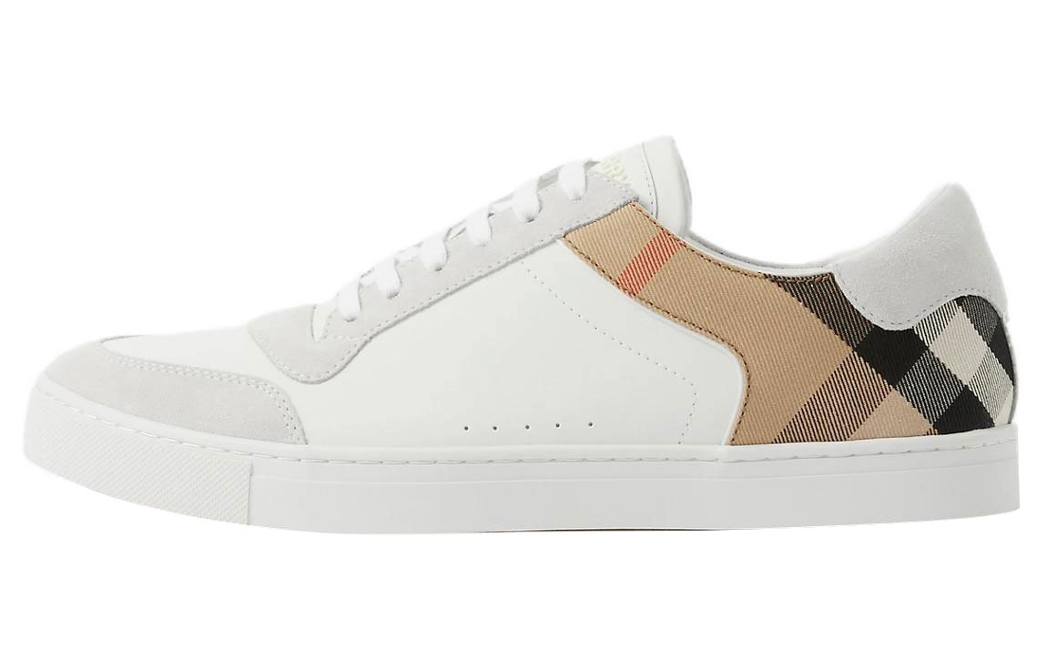 Burberry House Check Suede Leather Sneakers